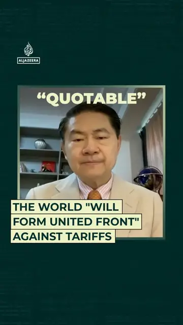 'Video thumbnail for The world “will form united front” against tariffs'