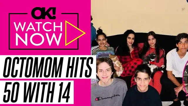 'Video thumbnail for Octomom Nadya Suleman Rings in 50th Year Surrounded by Her 14 Kids: Photos'