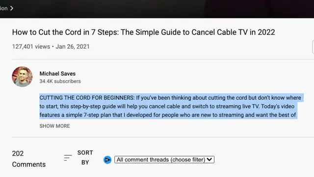 'Video thumbnail for How to Find the YouTube Description Box and Comments Section in 2 Minutes!'