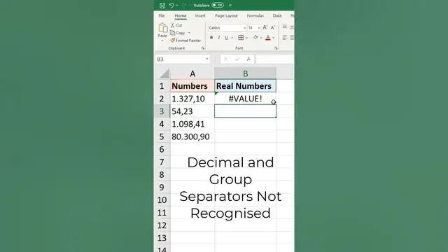 'Video thumbnail for NUMBERVALUE Function - Awesome Function That YOU Need to Know #Shorts'