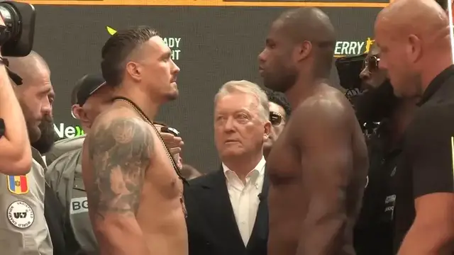 'Video thumbnail for Heavier Dubois ready to knock Usyk down'