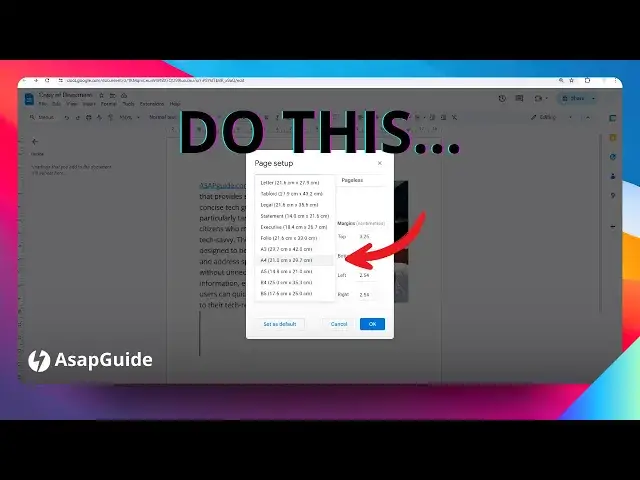 'Video thumbnail for How to Change the Paper Size in Google Docs'