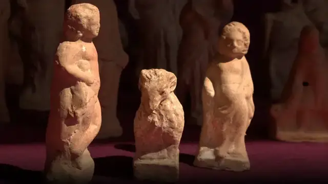 'Video thumbnail for 2,000-Year-Old Terracotta Figurines Discovered'