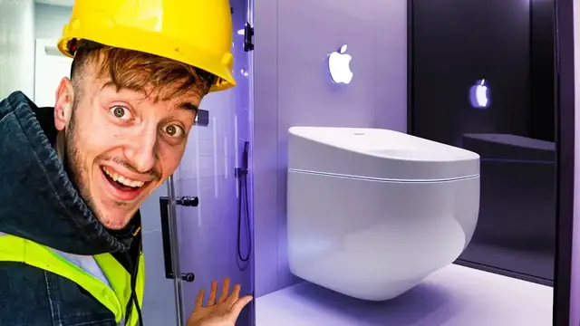 'Video thumbnail for FrenchieFries: dream bathroom reveal! led shower & smart home renovation for parents'