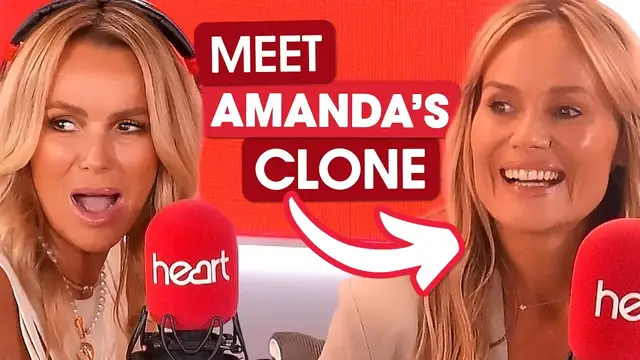 'Video thumbnail for Amanda Holden shocked by her own uncanny doppelganger!'