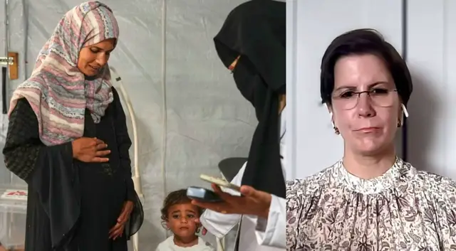 'Video thumbnail for UN expert says Israel is committing 'femi-genocide' in Gaza'