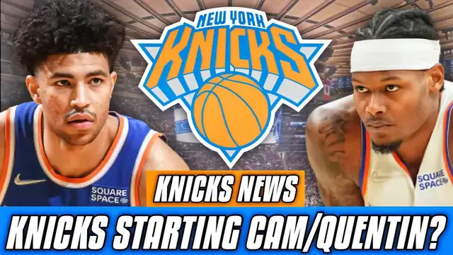 'Video thumbnail for REPORT: NY Knicks Considering STARTING Quentin Grimes & Cam Reddish! | New York Knicks News & Rumors'