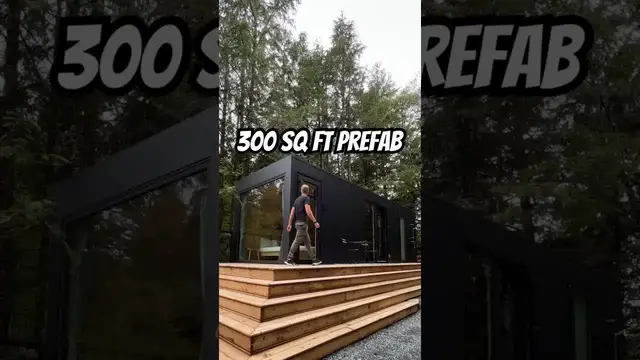 'Video thumbnail for Inside a 300 sq ft Modern PREFAB HOME with a Cottage Style Interior #hometour #tinyhouse'