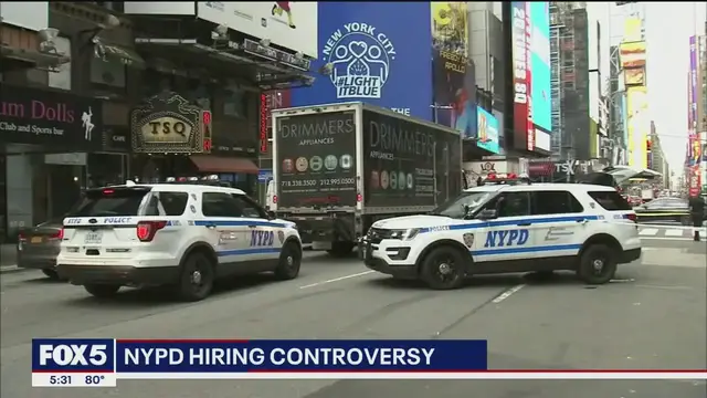 'Video thumbnail for NYPD admits 30+ rookie cops were wrongly hired despite disqualifying offenses'