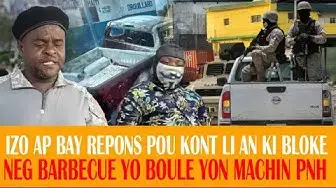 'Video thumbnail for Izo fache, Bandi G9 fè Polisye vole kafou Douya, yo boule yon Bakup, neg yo te vinn volè yon trelè,'