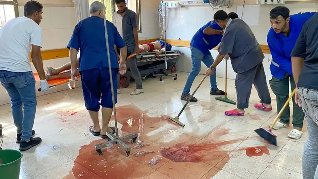 'Video thumbnail for Israeli army targets food sites: At least 34 Palestinians killed waiting for food'