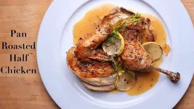 'Video thumbnail for Pan-Roasted Half Chicken & Gravy'
