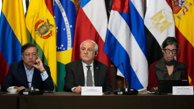 'Video thumbnail for Hague Group announces steps to hold Israel accountable in Bogota summit'