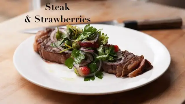 'Video thumbnail for Steak & Strawberries'