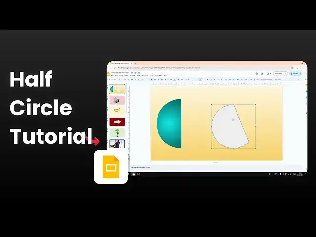'Video thumbnail for How to Make Half Circle in Google Slides'