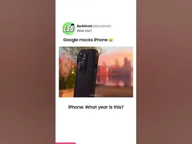 'Video thumbnail for Google Mocks iPhone 😂⚡ #meme #shorts'