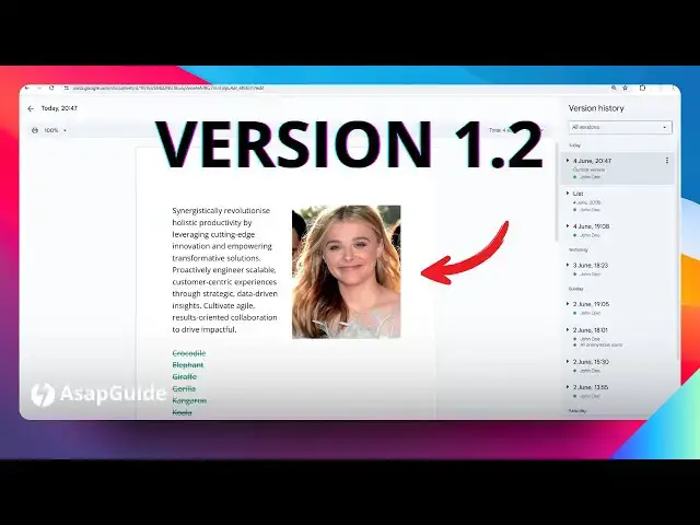 'Video thumbnail for How to Rename a Document Version in Google Docs'