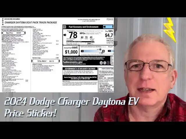 'Video thumbnail for Electrifying! Dodge Charger Daytona EV prices and window sticker'