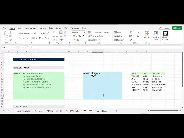 'Video thumbnail for Excel AI Extract Function Will Make Your Life 10x Easier!'