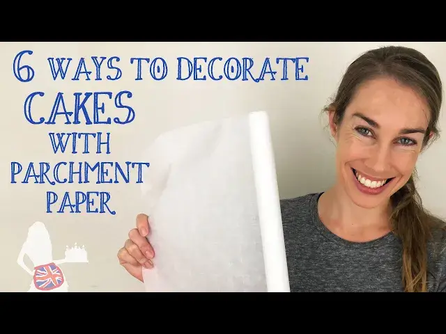 'Video thumbnail for 6 Ways To Decorate Cakes With Parchment Paper'