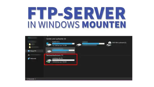 'Video thumbnail for Windows: (S)FTP-Server als vollwertiges Netzlaufwerk (mit Laufwerksbuchstaben) einbinden'