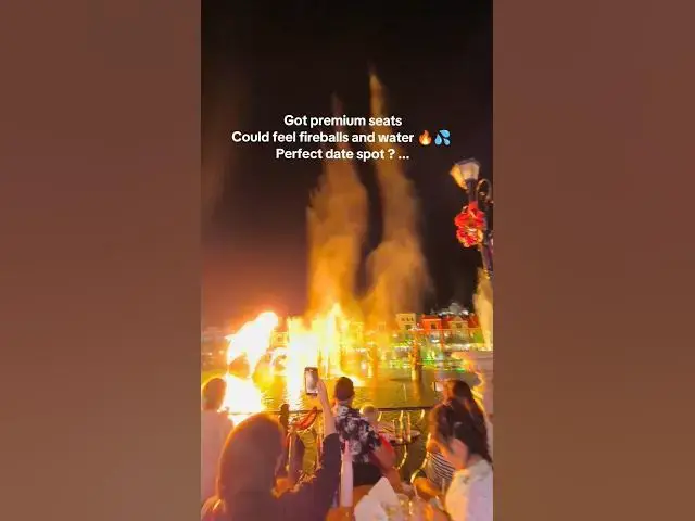 'Video thumbnail for POV: Took my date to a fountain show for dinner and a view... ended up with just dinner.'