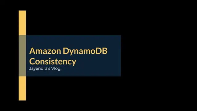 'Video thumbnail for Amazon DynamoDB Consistency'