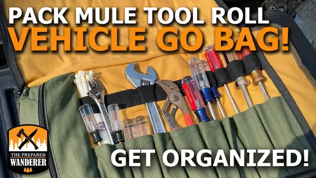 'Video thumbnail for Vehicle Go Bag! Pack Mule Tool Roll. Roaring Fire Gear'