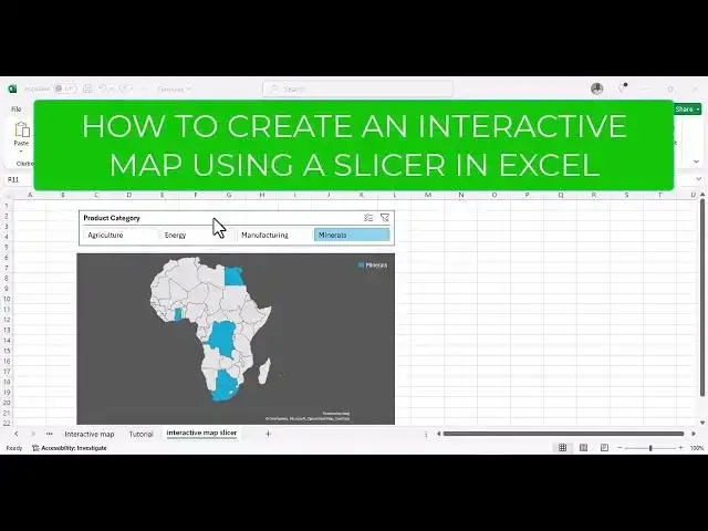 'Video thumbnail for HOW TO CREATE AN INTERACTIVE MAP USING A SLICER IN EXCEL'