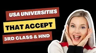 'Video thumbnail for USA Universities that accept 3rd Class & HND for Masters馃敟馃槺馃敟 #studyabroad'