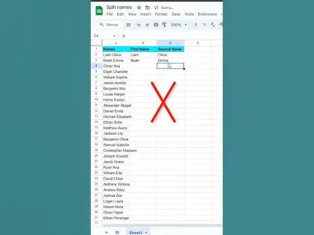 'Video thumbnail for How to split names fast on Google Sheets #microsoftexcel'