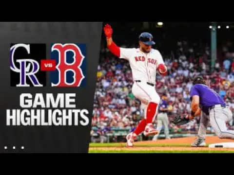 'Video thumbnail for Colorado Rockies at Boston Red Sox Full-Game Highlights! | 07/08/2025'