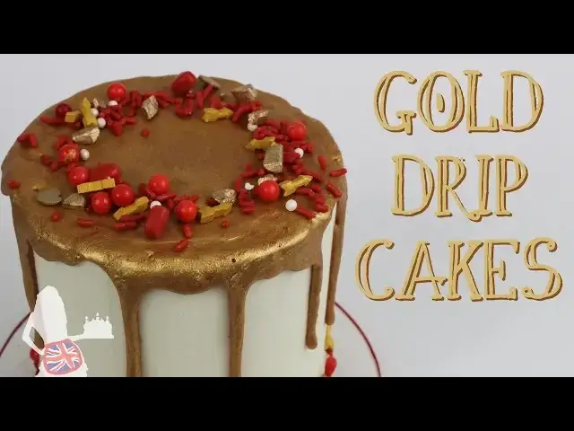 'Video thumbnail for Gold Drip Cake'