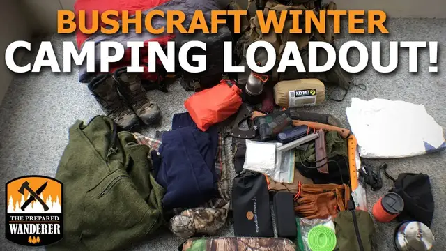 'Video thumbnail for Bushcraft Winter Camping Loadout'