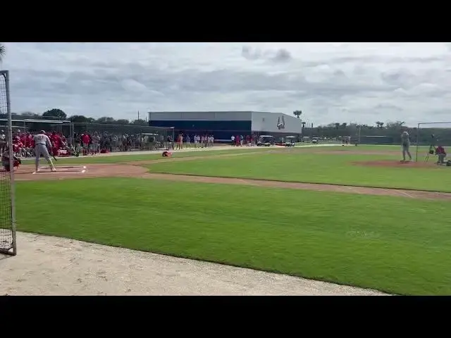 'Video thumbnail for Lars Nootbaar vs. Erick Fedde Live Batting Practice with Cardinals! (2025 MLB Spring Training)'