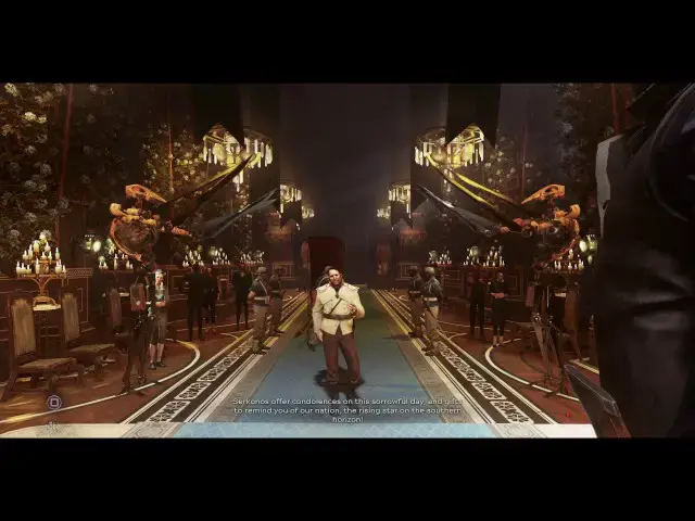 'Video thumbnail for Dishonored 2 - A Long Day In Dunwall: (Jessamine Ceremony) Delilah & Luca Abele Coup Sequence'