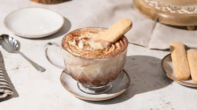 'Video thumbnail for Boozy Tiramisu Latte Recipe'