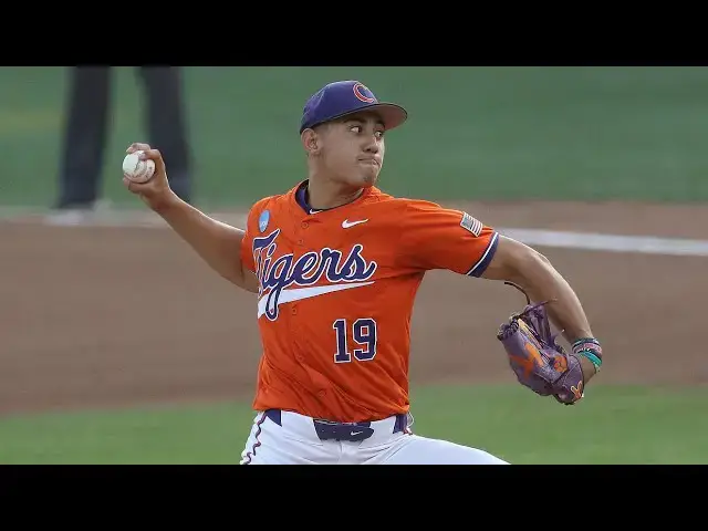 'Video thumbnail for Aidan Knaak 2025 College Baseball Highlights! | Clemson Tigers'