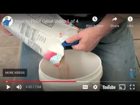 'Video thumbnail for Mixing & Installing Floor Grout - LIVE Stream 12-06-2021 Ask the Builder'