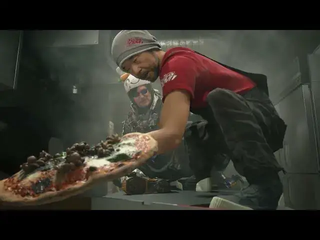 'Video thumbnail for Death Stranding 2 - Free The Pizza Chef: Sam Fights Pizza Chef Cutscene: Learn Spinning Pizza Strike'