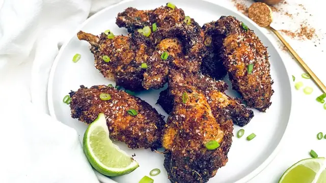 'Video thumbnail for Air Fryer Jerk Chicken Wings Recipe'