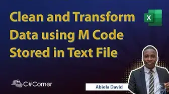 'Video thumbnail for Clean and Transform Data using M Code Stored in Text File'