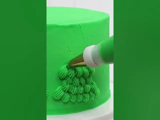'Video thumbnail for Christmas Trees Piped 8 Ways  #shorts'