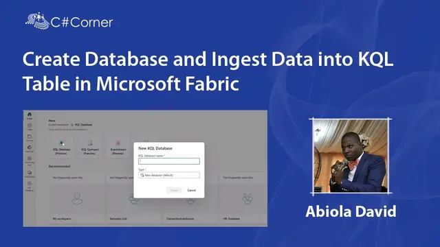 'Video thumbnail for Create Database and Ingest Data into KQL Table in Microsoft Fabric'