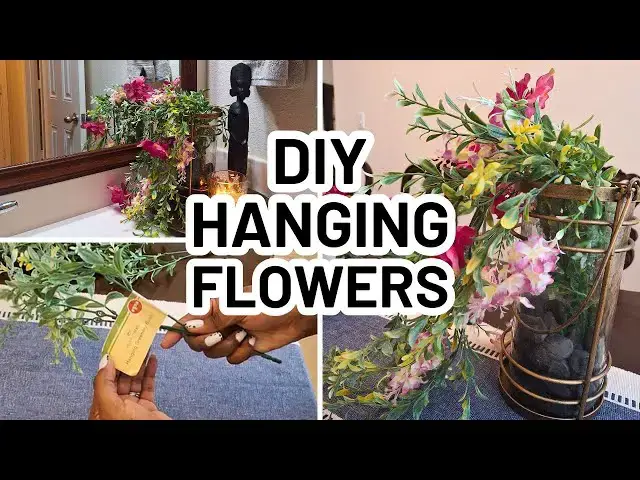 'Video thumbnail for DIY HANGING FLOWERS - Easy DIY Decor'
