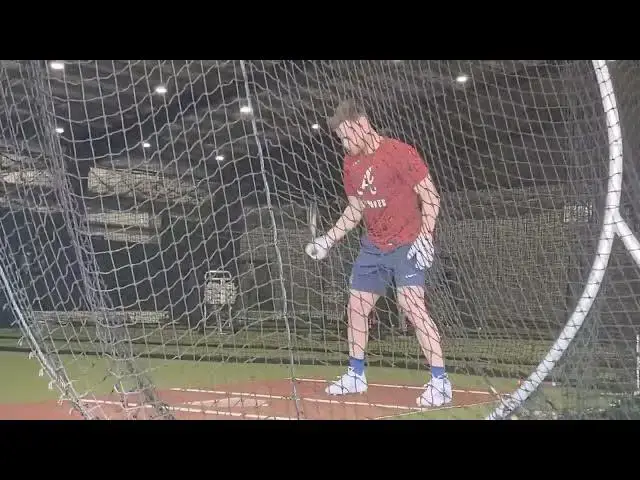 'Video thumbnail for Jarred Kelenic Takes Batting Practice with Atlanta Braves! (2025 MLB Spring Training)'