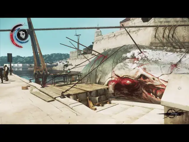 'Video thumbnail for Dishonored 2 - Edge of the World: Rune Located In Whale's Mouth, Audiograph, Explore Docks Gameplay'