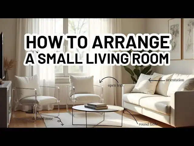 'Video thumbnail for HOW TO ARRANGE A SMALL LIVING ROOM | Home Decorating Ideas'