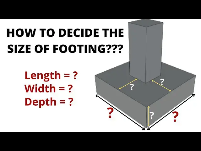 'Video thumbnail for How to decide the size of footing? | Area of footing | Design of RCC footing | Civil Tutor'