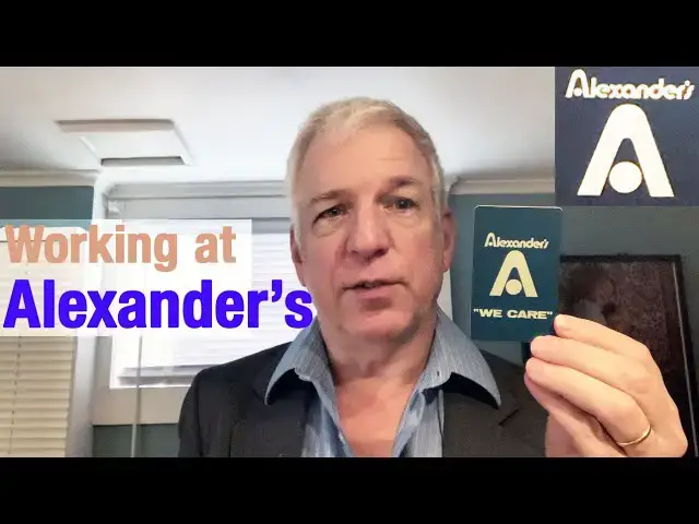'Video thumbnail for Alexander’s memories - working at Alexander’s in the 1980s... !'